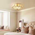 Colonial Glass Drum Ceiling Light - Image 6