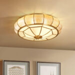 Colonial Glass Drum Ceiling Light - Image 3