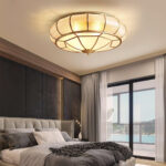 Colonial Glass Drum Ceiling Light - Image 7