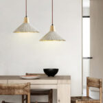 Concrete Pleated Pendant Lamp - Image 2