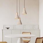 Concrete Pleated Pendant Lamp - Image 3