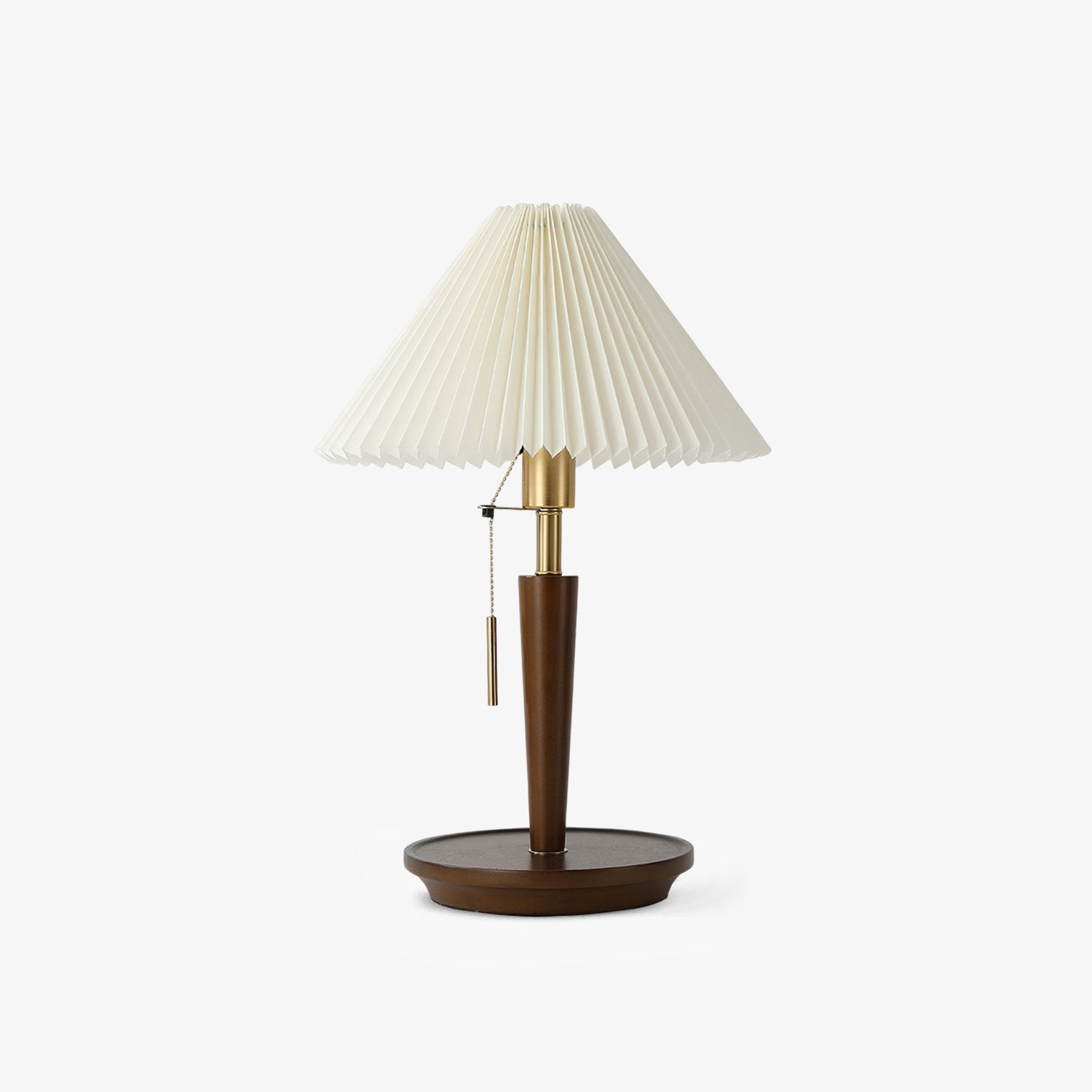 Cone_Pleated_Fabric_Table_Lamp_1_9731f981-cde2-4bb1-9337-c275901f5951.jpg Cone Pleated Fabric Table Lamp - Image 1