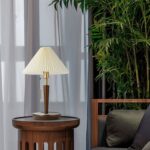 Cone Pleated Fabric Table Lamp - Image 8