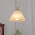 Conical Brass Pendant Lamp - Image 8