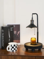 Cordero Wooden Stool Table Lamp - Image 3