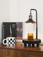 Cordero Wooden Stool Table Lamp - Image 5