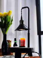 Cordero Wooden Stool Table Lamp - Image 15