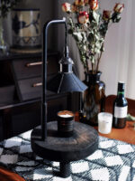 Cordero Wooden Stool Table Lamp - Image 9