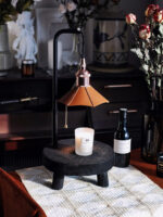 Cordero Wooden Stool Table Lamp - Image 7