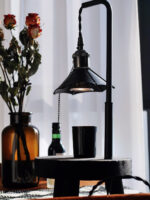 Cordero Wooden Stool Table Lamp - Image 10
