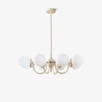 Cream Glass Ball Chandelier - Image 12