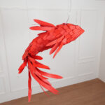 Crimson Swirl Koi Chandelier - Image 4