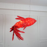 Crimson Swirl Koi Chandelier - Image 3