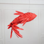Crimson Swirl Koi Chandelier - Image 2