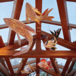 Crimson Swirl Koi Chandelier - Image 9