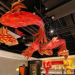 Crimson Swirl Koi Chandelier - Image 10