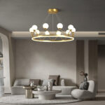 Crown Brass Chandelier - Image 8