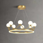 Crown Brass Chandelier - Image 9