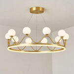 Crown Brass Chandelier - Image 13