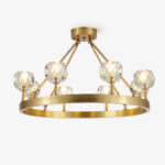 Crystal Round Golden Chandelier - Image 10