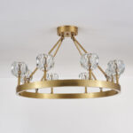 Crystal Round Golden Chandelier - Image 12