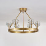 Crystal Round Golden Chandelier - Image 13