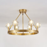 Crystal Round Golden Chandelier - Image 14