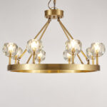 Crystal Round Golden Chandelier - Image 6