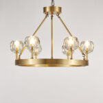 Crystal Round Golden Chandelier - Image 8