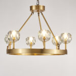 Crystal Round Golden Chandelier - Image 9