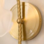 Curved Gooseneck Brass Glass Sconce - Image 20