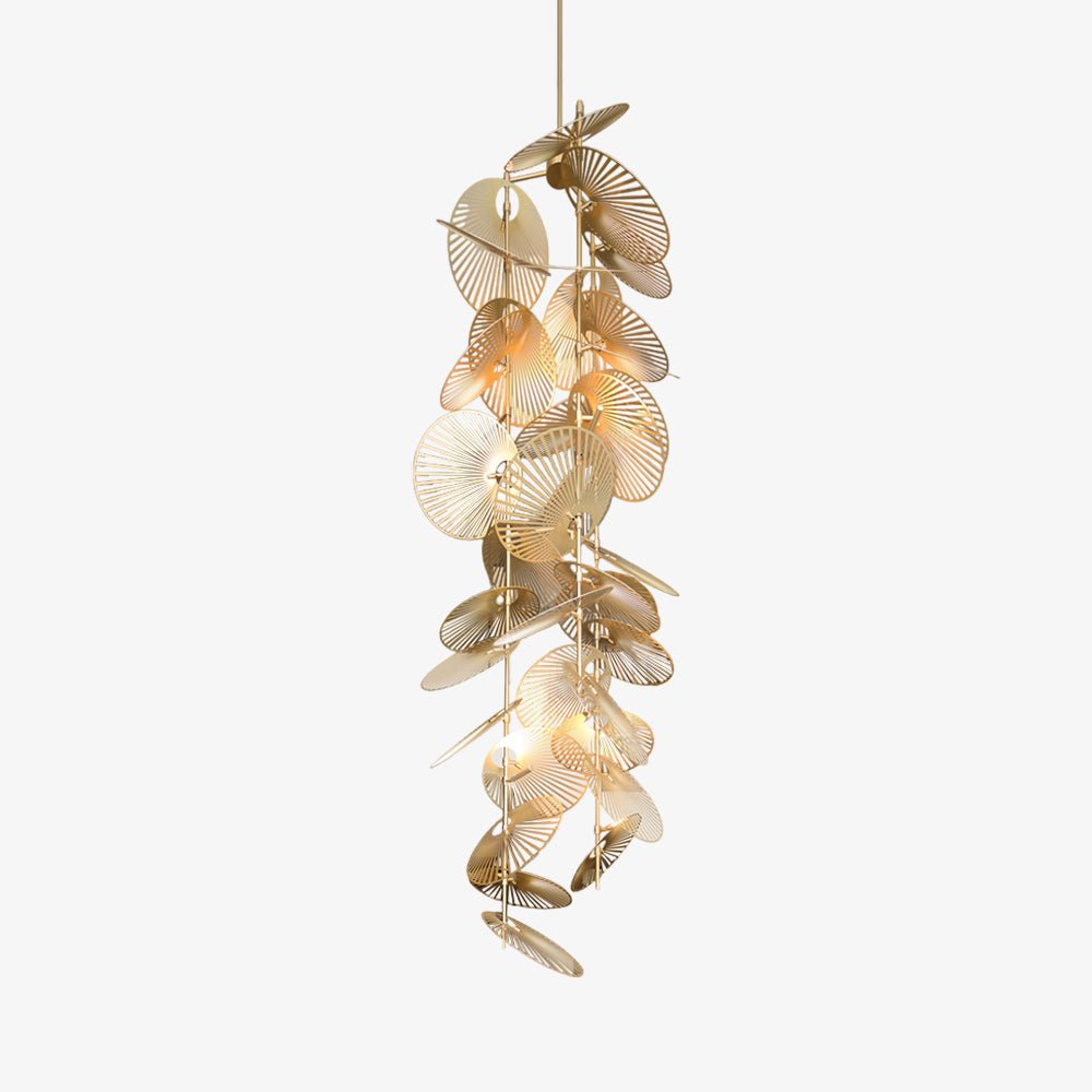 Customize_Leaf_Chandelier__1-548725.jpg Cattail Leaf Chandelier - Image 1
