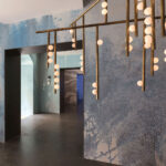 Brass Glass Drop Chandelier - Image 11