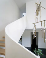 Brass Glass Drop Chandelier - Image 14