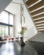 Brass Glass Drop Chandelier - Image 15