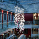 Flying Glass Feather Chandelier - Image 5
