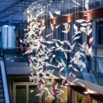 Flying Glass Feather Chandelier - Image 2