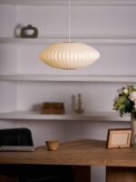 Bubble Mulberry Silk Pendant Lamp - Image 4