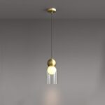 Dani Brass Pendant Lamp - Image 6