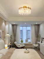 Decorative Pattern Glass Round Chandelier - Image 14