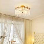 Decorative Pattern Glass Round Chandelier - Image 2