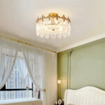 Decorative Pattern Glass Round Chandelier - Image 3