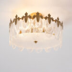 Decorative Pattern Glass Round Chandelier - Image 4