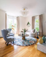 Brass Discs Cascading Chandelier - Image 12