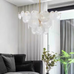 Brass Discs Cascading Chandelier - Image 9