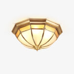 Dome Brass Flush Ceiling Lamp - Image 18