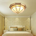 Dome Brass Flush Ceiling Lamp - Image 12