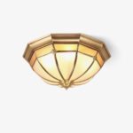 Dome Brass Flush Ceiling Lamp - Image 17
