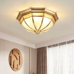 Dome Brass Flush Ceiling Lamp - Image 19