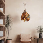 Dried Branch Leaf Pendant Lamp - Image 2